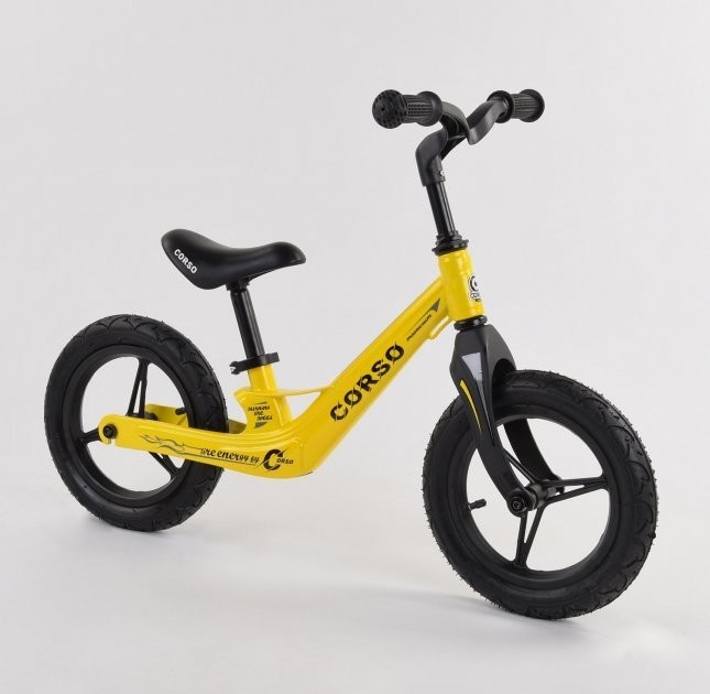 

Беговел Велобег Corso 25306 колеса 12" надувные . 2.2 кг Желтый
