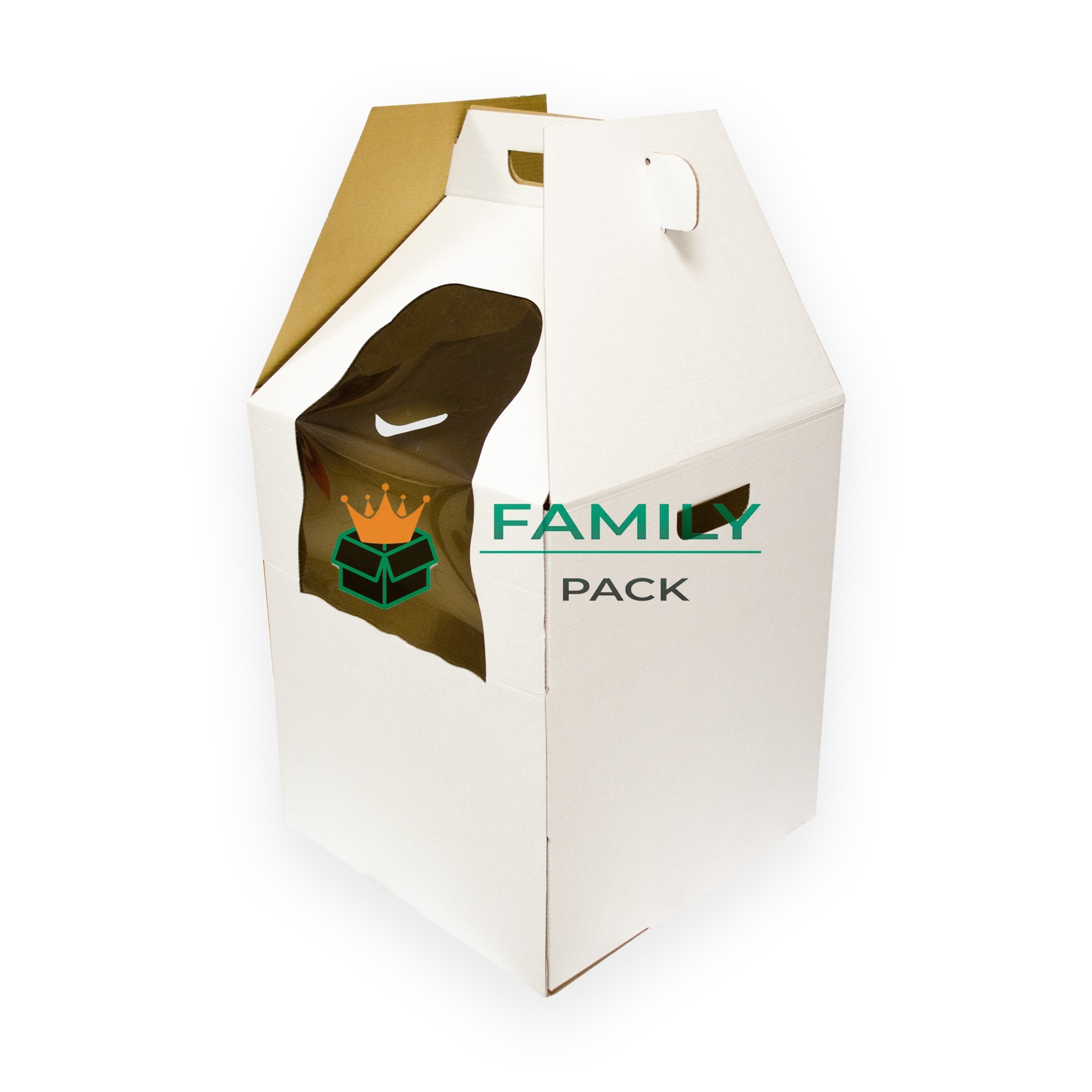 

Коробка для торта 36х36х58 см 3шт белая Dmytropack