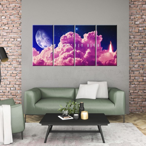 

Картина на холсте Модульные Always Fly High Modul 50х100 см.