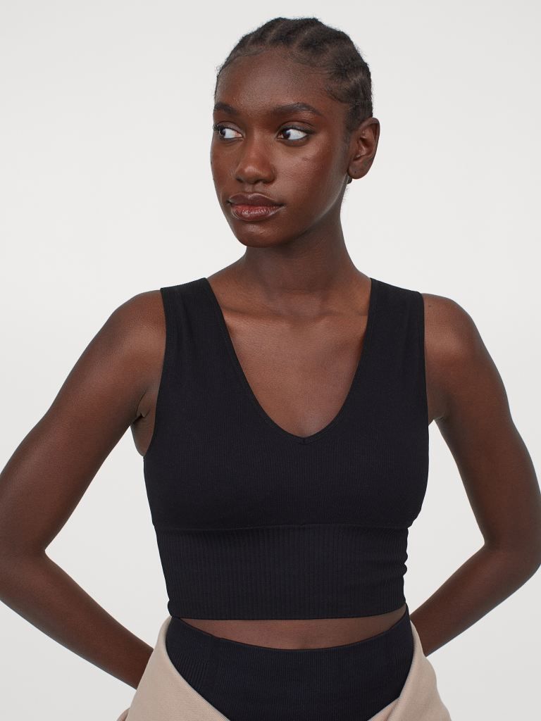 

Спортивный топ H&M 0916425001  (165/88А) Черный, Спортивный топ H&M 0916425001 S (165/88А) Черный