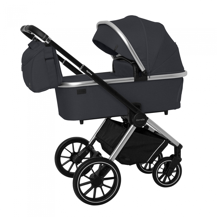 

Коляска універсальна Carrello Optima 3 в 1 Leather Black в льоні (CRL-6504)