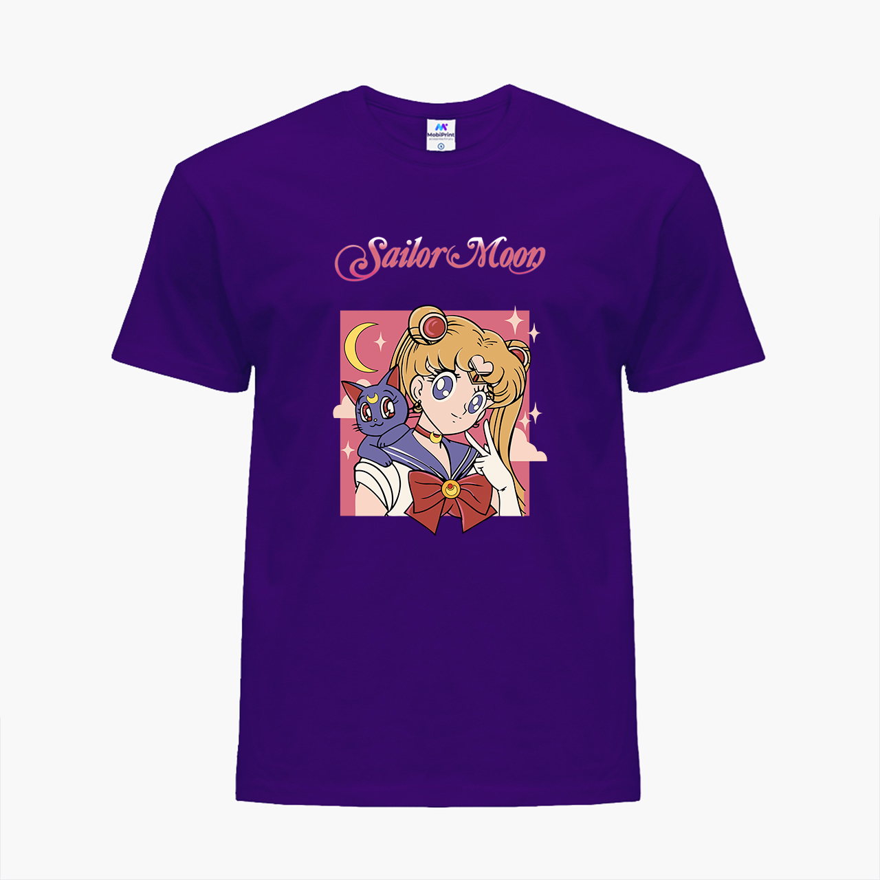 

Детская футболка для девочек Сейлор Мун (Sailor Moon) (25186-2659-22) 134-140 см Хлопок Фиолетовый
