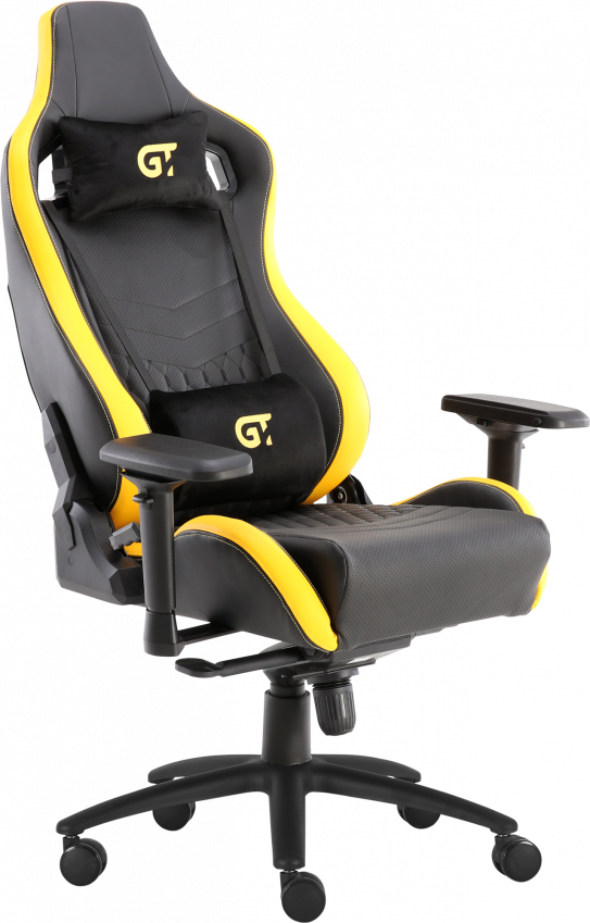 

Кресло геймерское GT RACER X-0718 Black/Yellow
