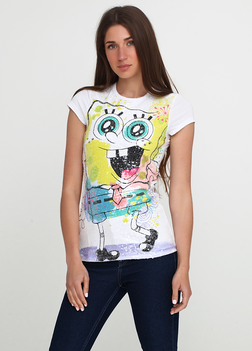 

Футболка Nickelodeon XL Белый NK105637_губка боб_03