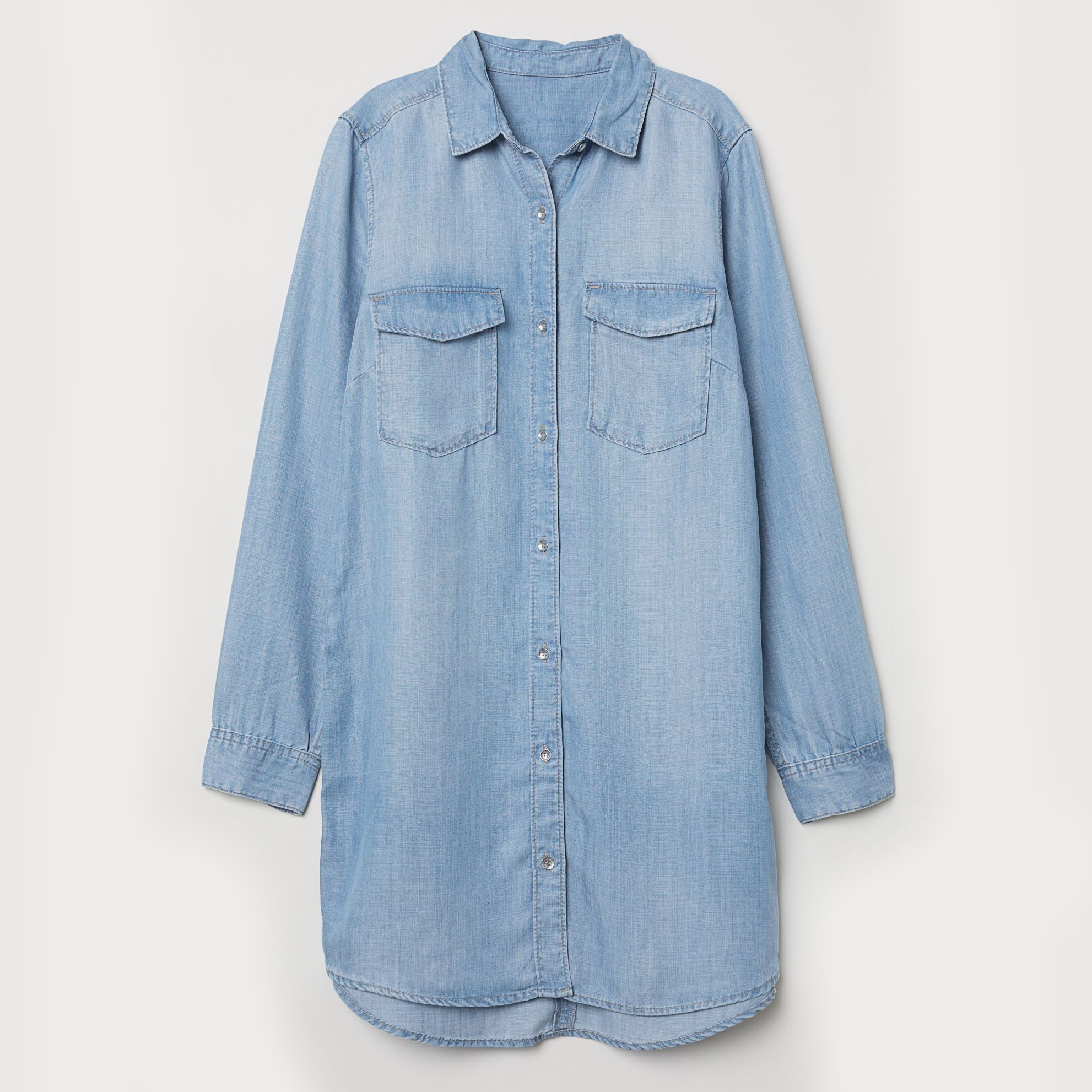 

Рубашка джинсовая H&M 0301656013  (160/80А) Светло-голубая, Рубашка джинсовая H&M 0301656013 34 (160/80А) Светло-голубая