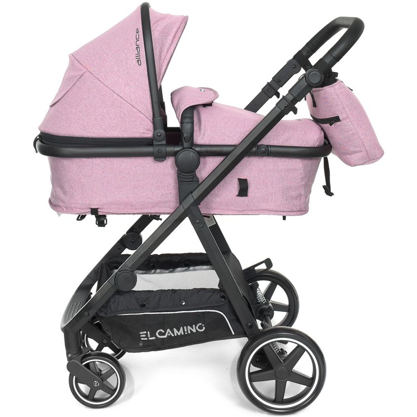 

Коляска-трансформер 2 в 1 El Camino Alliance Denim Ash Pink (ME 1069)