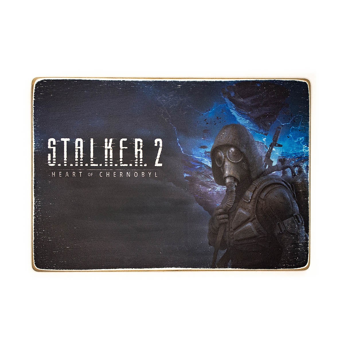 

Деревянный постер Wood Posters "S.T.A.L.K.E.R. 2: Сердце Чернобыля. Артовый Сталкер на синем фоне" (A2 формат, фанера)