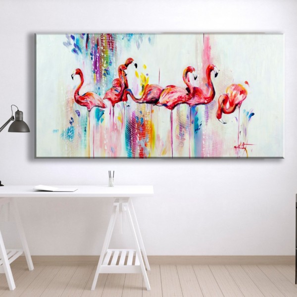 

Картина на холсте Животные Flamingo Art 60х120 см.