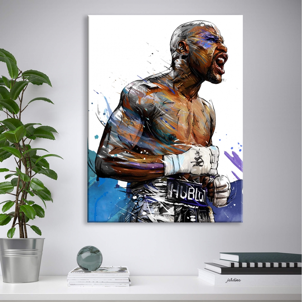 

Картина на холсте Личности Floyd Mayweather 45х60 см.