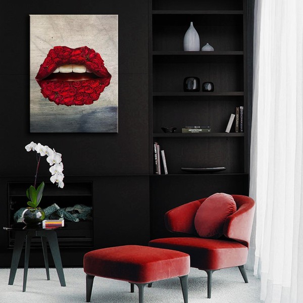 

Картина на холсте Урбан Арт Rose Lips 90х120 см.