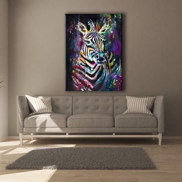 

Картина на холсте Животные Zebra Art 50х65 см.