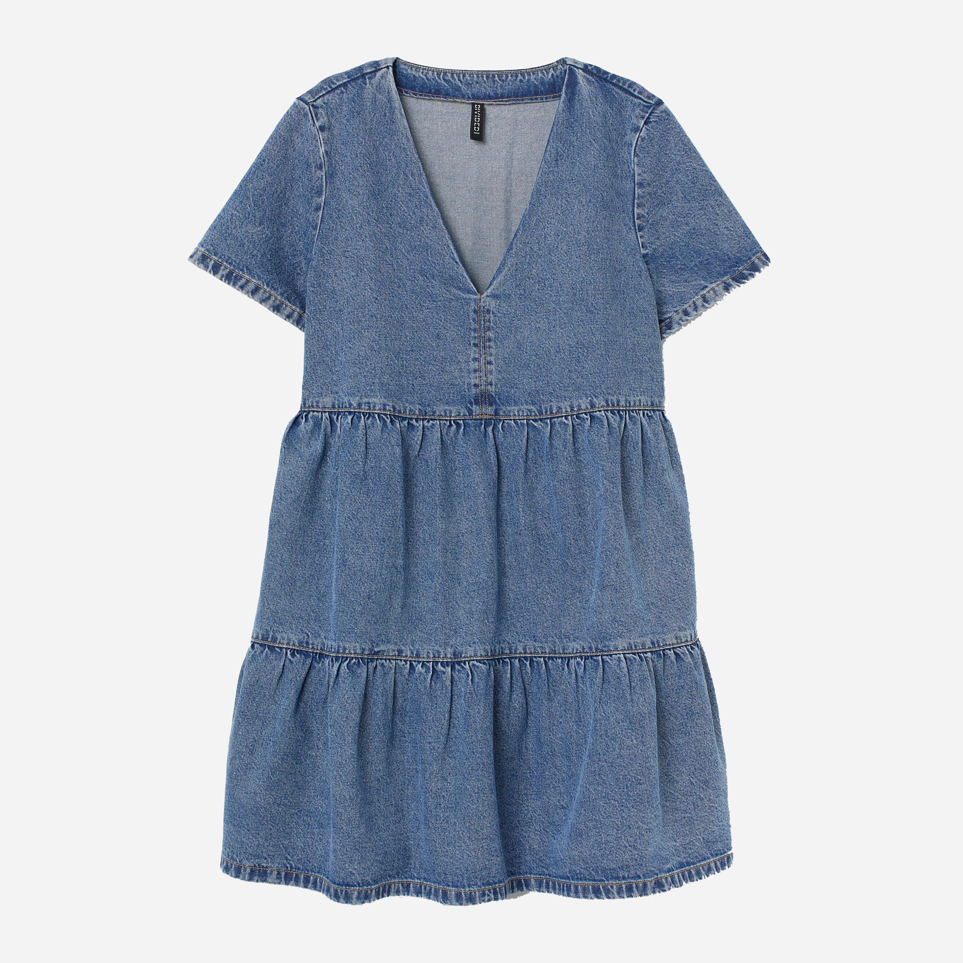 

Платье джинсовое H&M 0874683  Джинсовое, Платье джинсовое H&M 0874683 XXS Джинсовое