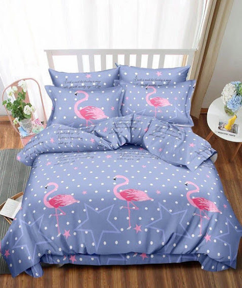 

Постельное белье комплект из Бязи "Фламинго на синем". Размер Евро макси, простынь на Резинке, для Стандартной подушки (TIR_2250-201 EM/R-SP)