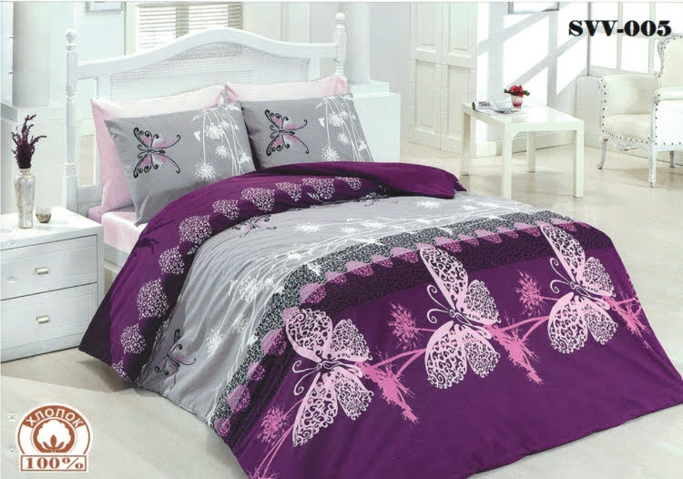 

Постельное белье комплект из Бязи "Бабочки сиреневые". Размер Двуспальный макси, простынь на Резинке, для Стандартной подушки (TIR_2041-86 2M/R-SP)