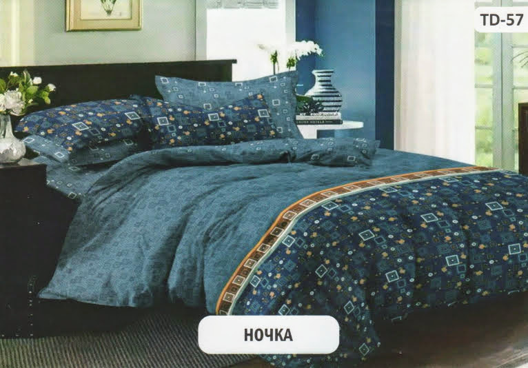 

Постельное белье комплект из Бязи "Ночка". Размер Двуспальный макси, простынь на Резинке, для Стандартной подушки (TIR_2447-649 2M/R-SP)