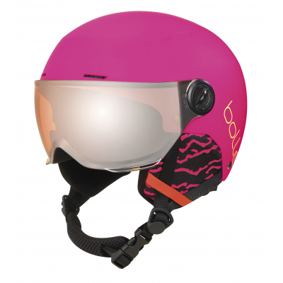 

Горнолыжный шлем Bolle QUIZ VISOR 52-55 QUIZ VISOR MATTE HOT PINK WITH ORANGE GUN VISOR CAT 2 (QUIZ VISOR)