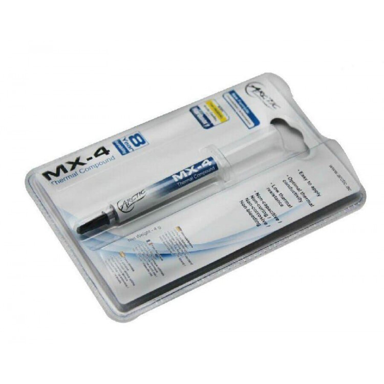 

Термопаста для ноутбука и ПК Arctic Cooling MX-4 8.5W/mK, 4г (25003)