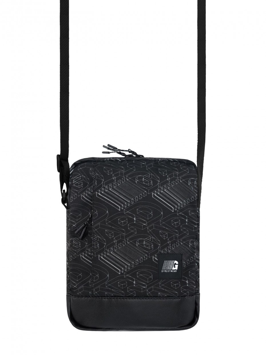 

Сумка через плечо GARD MESSENGER COPYLEATHER logo 3d 1/19 черный 557