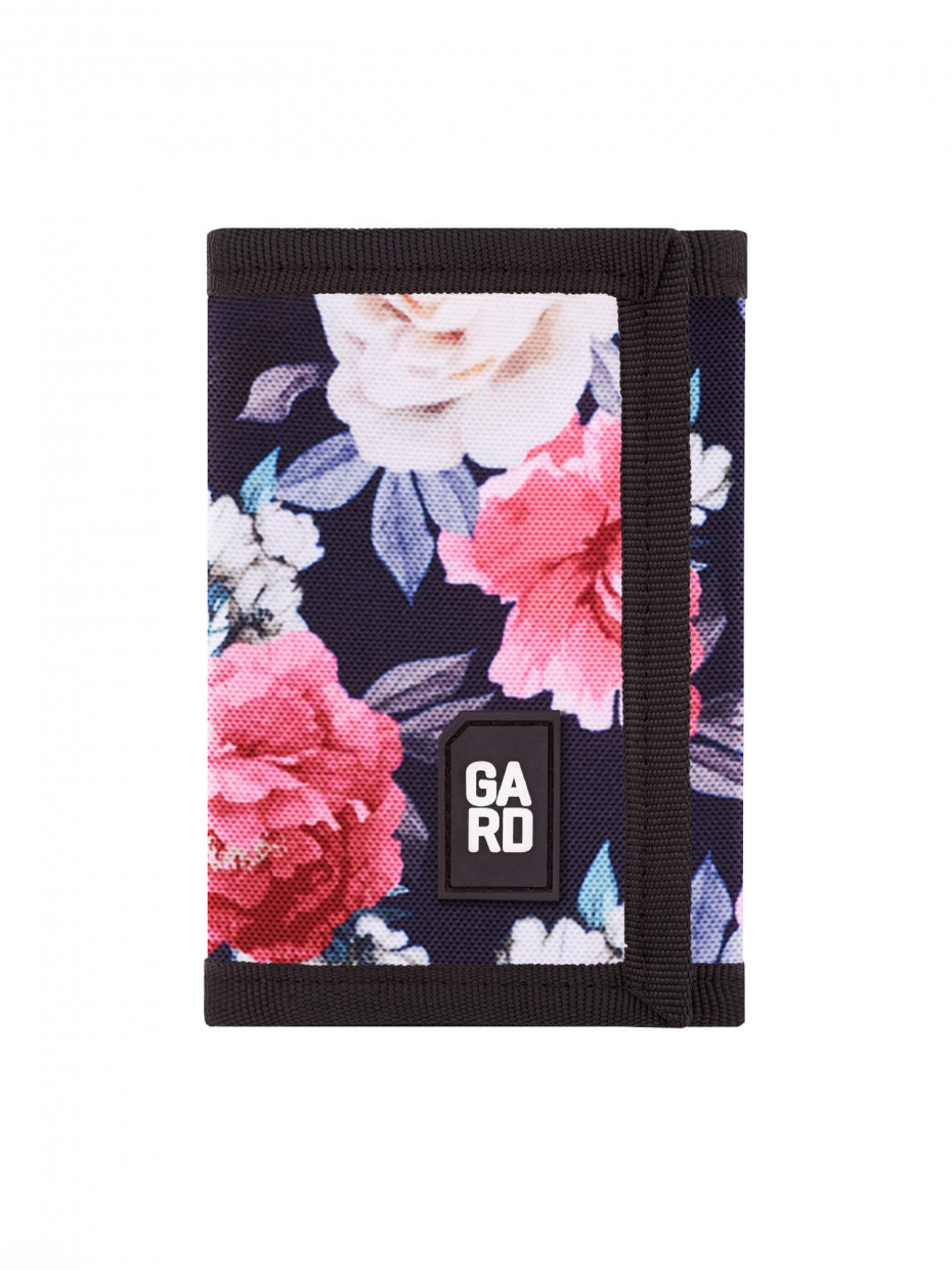 

Кошелек GARD 2/19 flowers черный 715