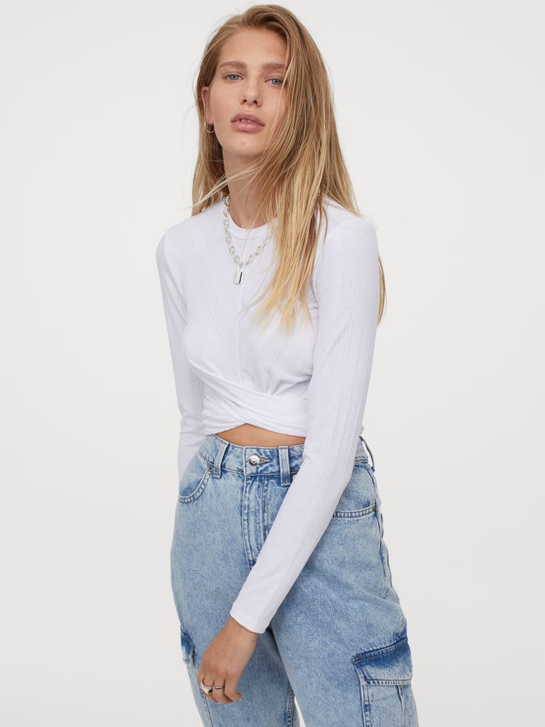 

Топ H& 0907702003  (170/96А) Белый, Топ H&M 0907702003 M (170/96А) Белый
