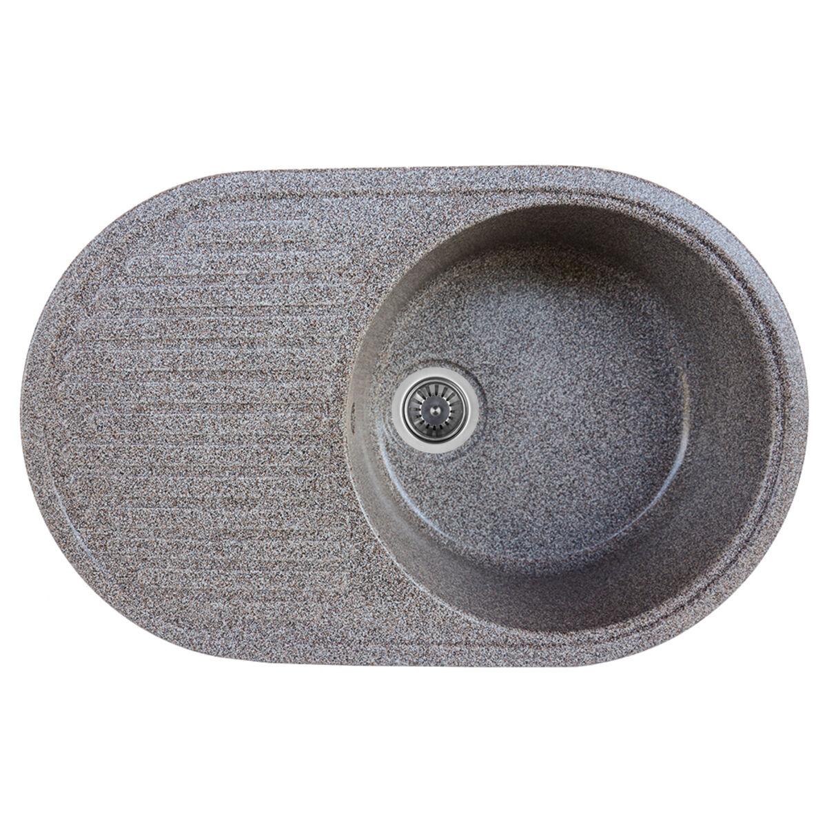 

Гранитная мойка для кухни Platinum 7346 ASTORIA глянец Микс