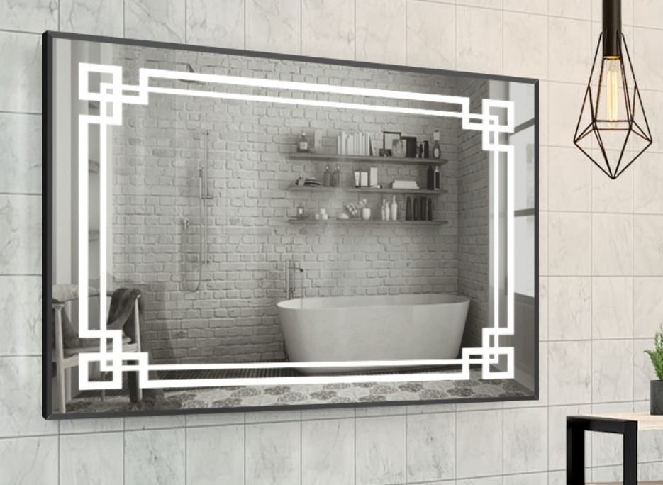 

Зеркало в алюминиевой раме c LED подсветкой Smart Mirror сенсорное Trento-R 60 x 60 см