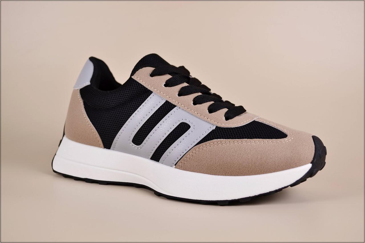 

Женские кроссовки Balance Beige Black 38 Бежевый