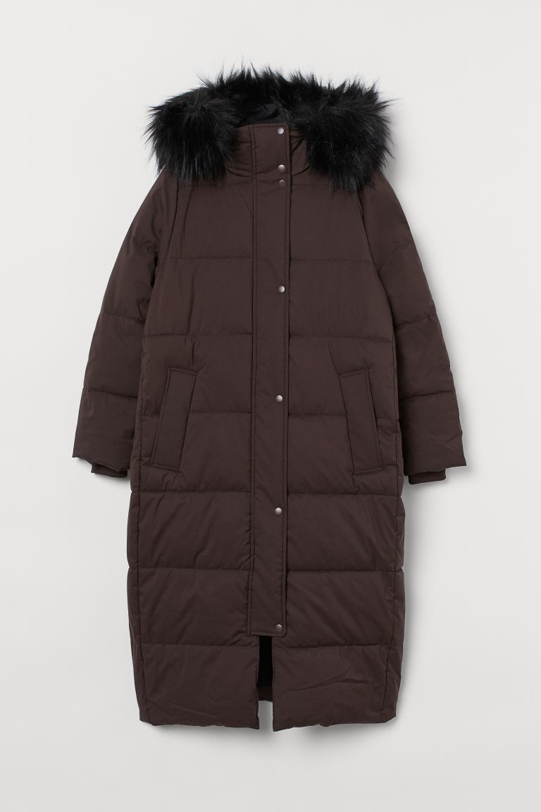 

Утепленная куртка H&M  Темно-коричневый, Утепленная куртка H&M L Темно-коричневый
