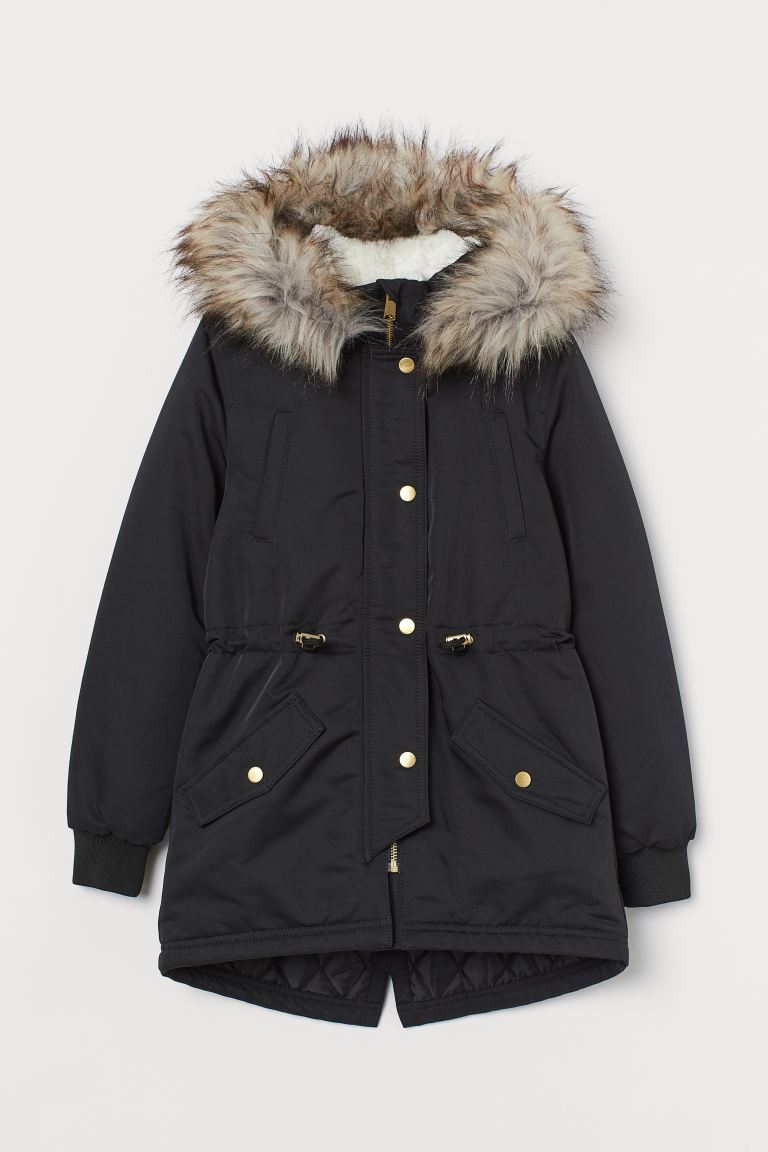 

Утепленная парка H&M 134/140 Черный (0872126001)