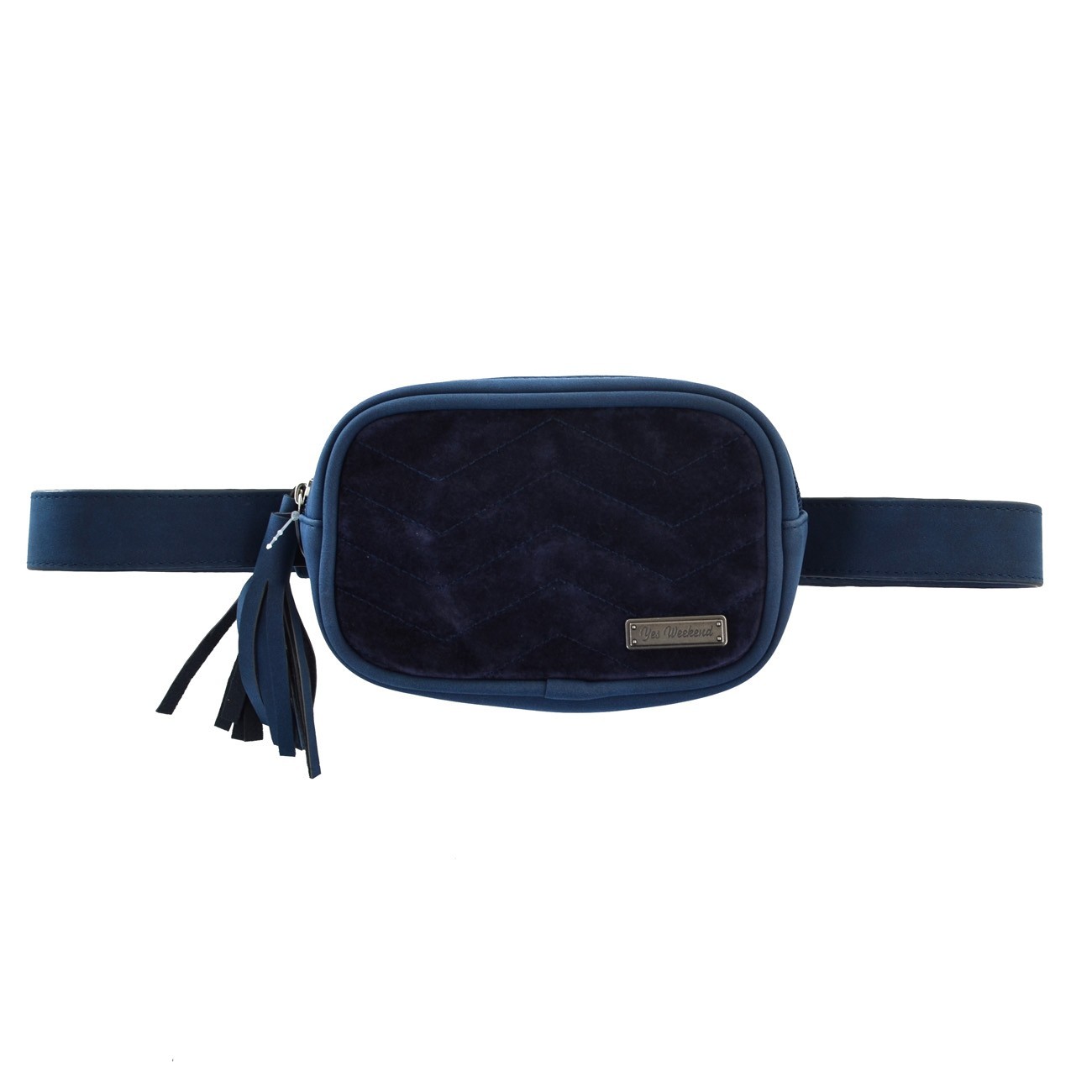 

Сумка на пояс YES Weekend YW-22 Glamor Black 11x15x5 см синяя