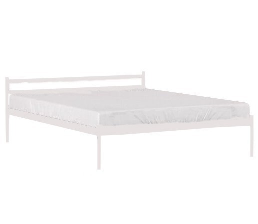 

Двуспальная кровать Метакам Comfort-1 металлическая 190x180 Белый Глянец