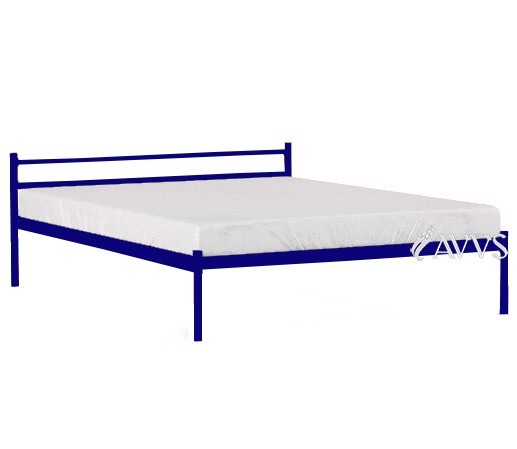 

Двуспальная кровать Метакам Comfort-1 металлическая 190x160 Синий