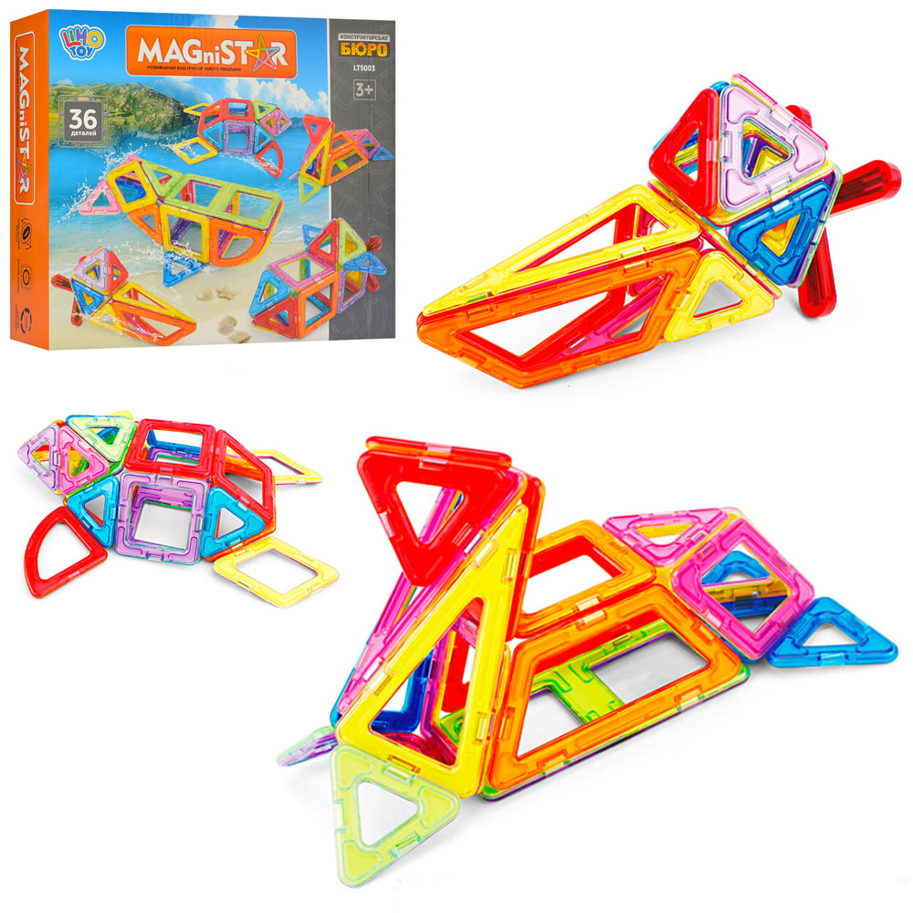 

Конструктор магнитный Limo Toys LT5003 36 деталей