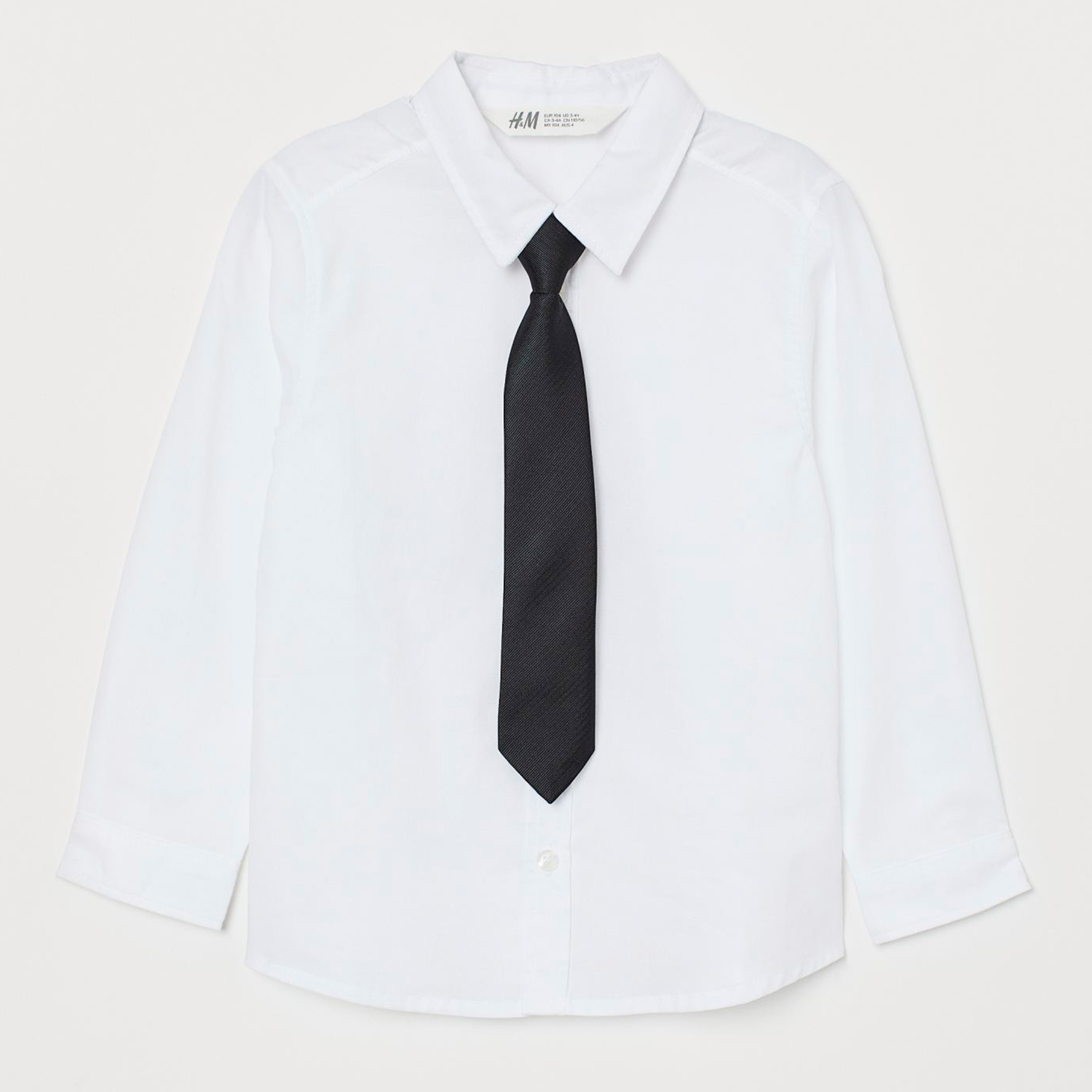 

Рубашка + галстук H&M 1611-755686 140 см Белая