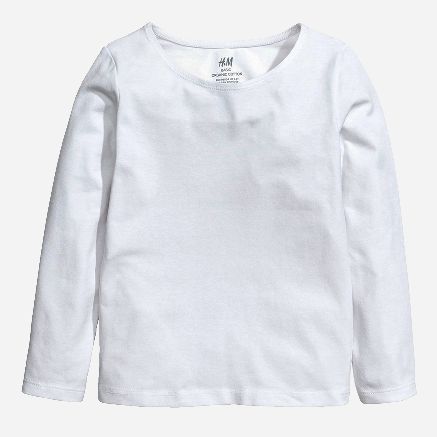 

Футболка с длинными рукавами H&M 1612-760143 146-152 см Белая
