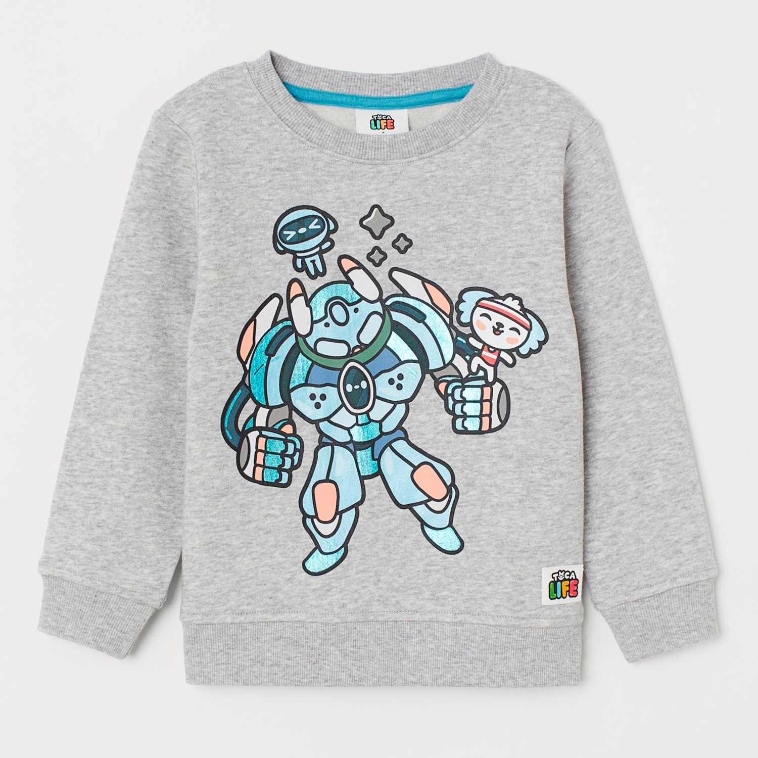 

Свитшот H&M 1612-785140 98 см Серый/Принт