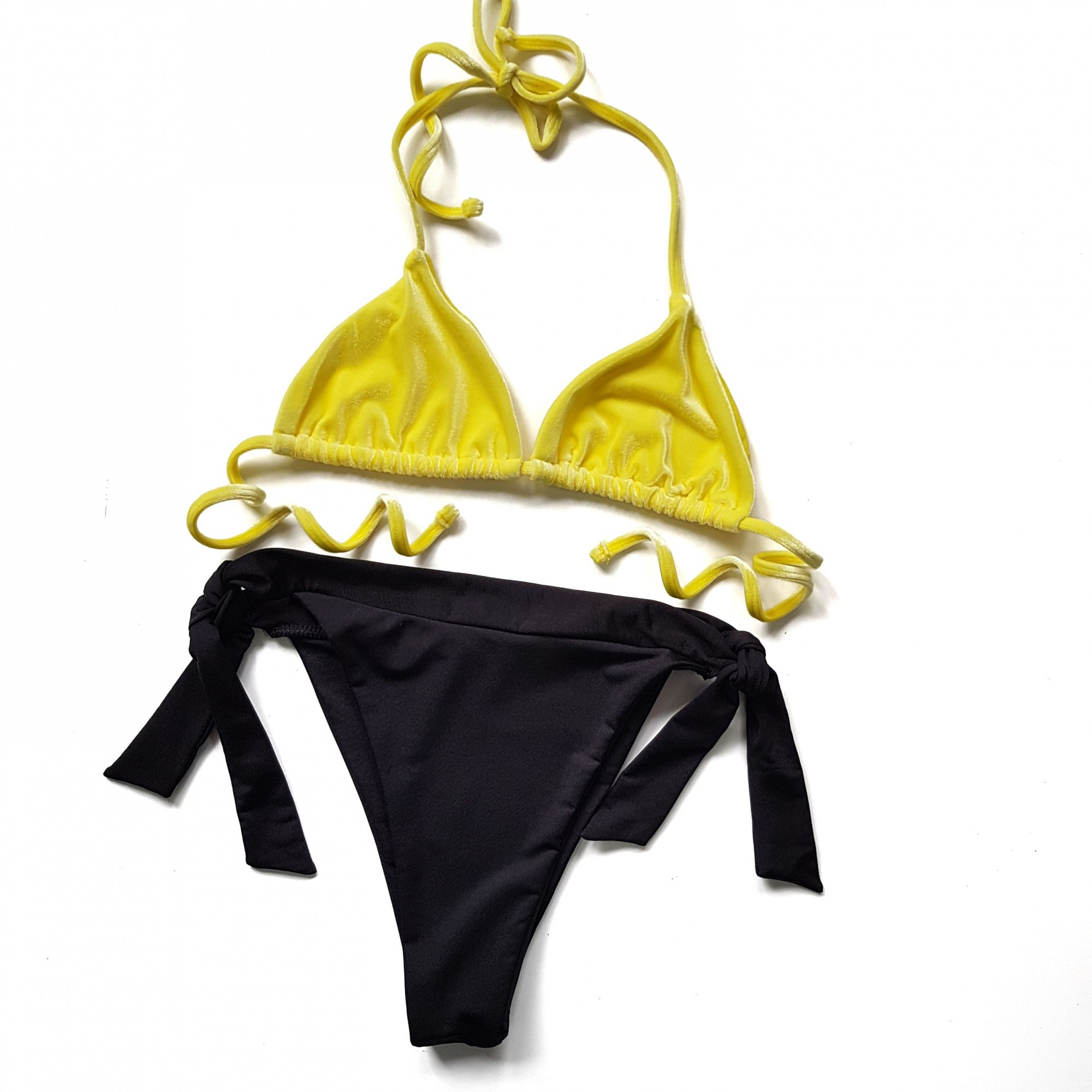 

Купальник раздельный желтый лиф и черные трусики Asos Swim 8068, Купальник раздельный желтый лиф и черные трусики Asos Swim 8068 M (44)