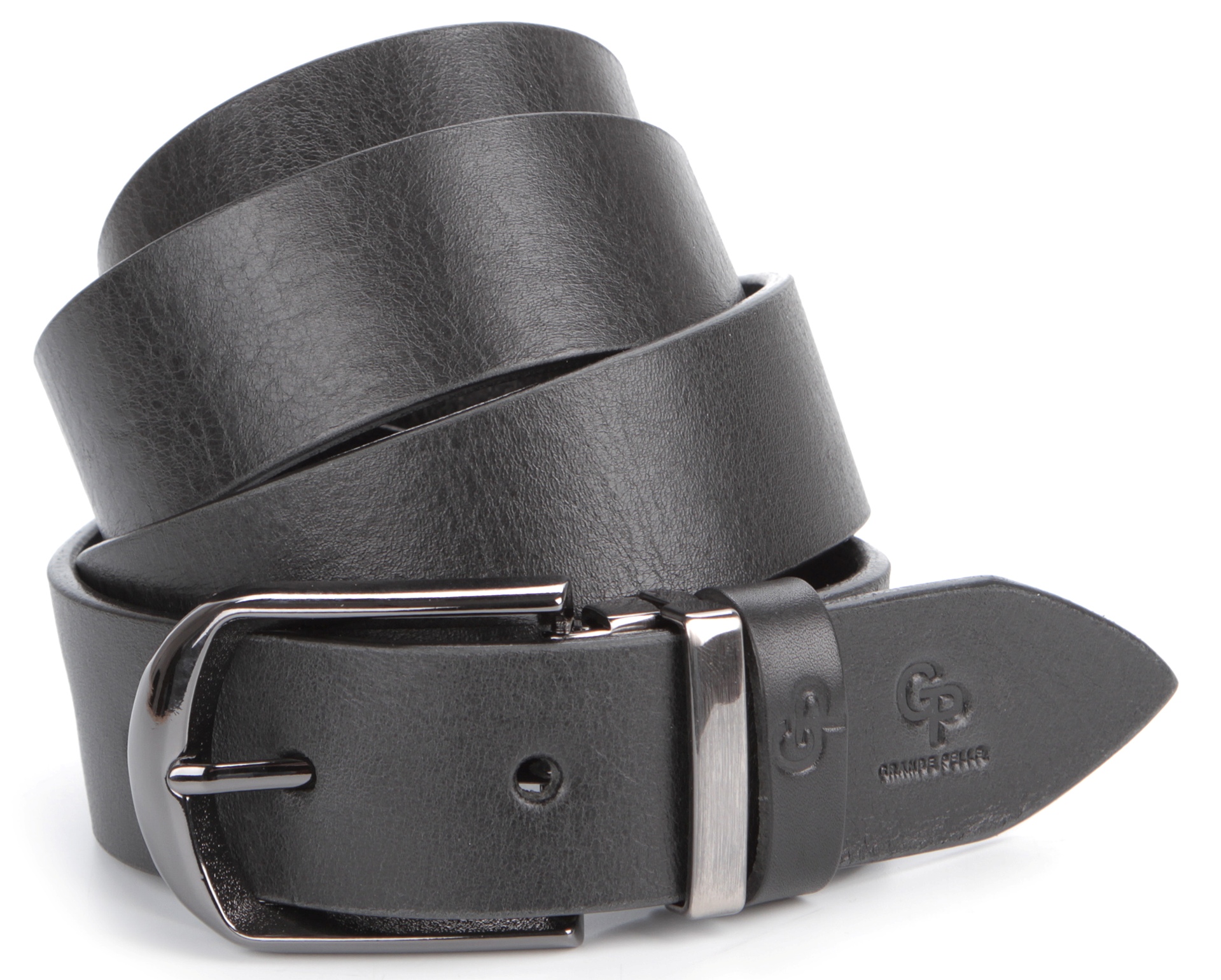 

Ремень мужской GRANDE PELLE 00870 кожаный Черный