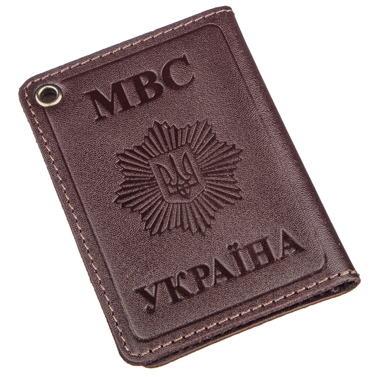 

Компактная обложка на документы МВС Украины SHVIGEL 13979 Коричневая