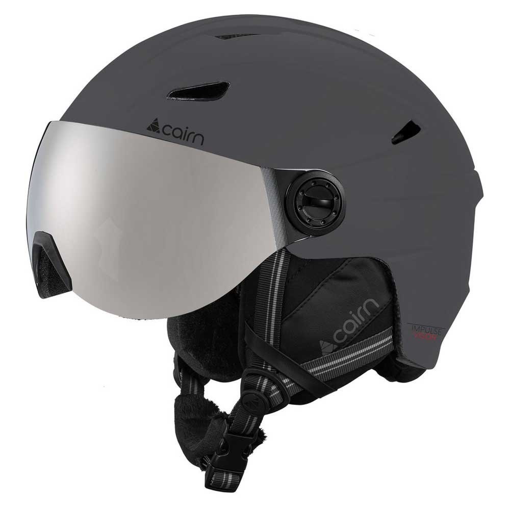 

Шлем горнолыжний сновбордический Cairn Impulse Visor 59-60 Grey