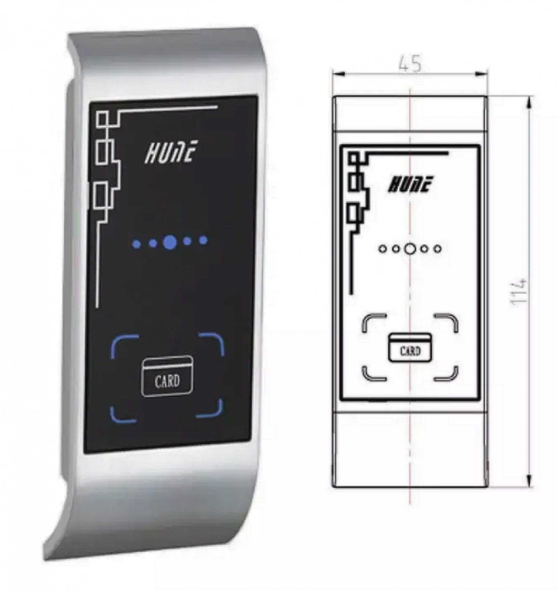 

Замок мебельный электронный с фиксированным RFID доступом 19R01SL