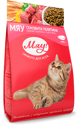 

Сухой корм для котов с телятиной Мяу! 14 кг