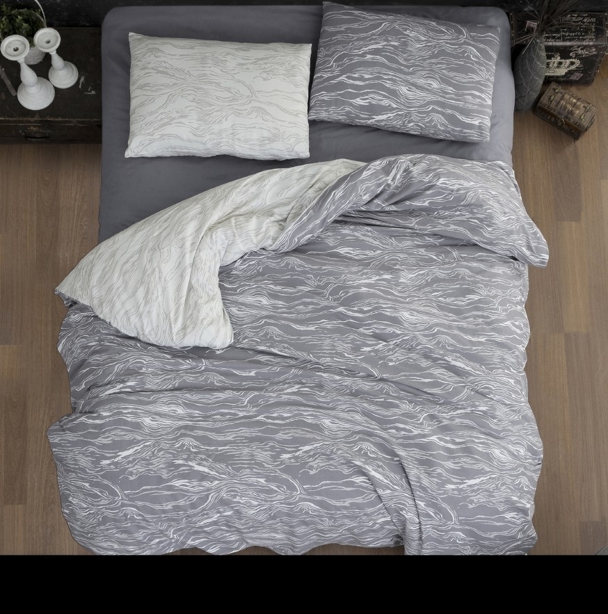 

Комплект теплого постельного белья евро Flannel от First Choice Larnell Grey 200х220 см (FLN-66)
