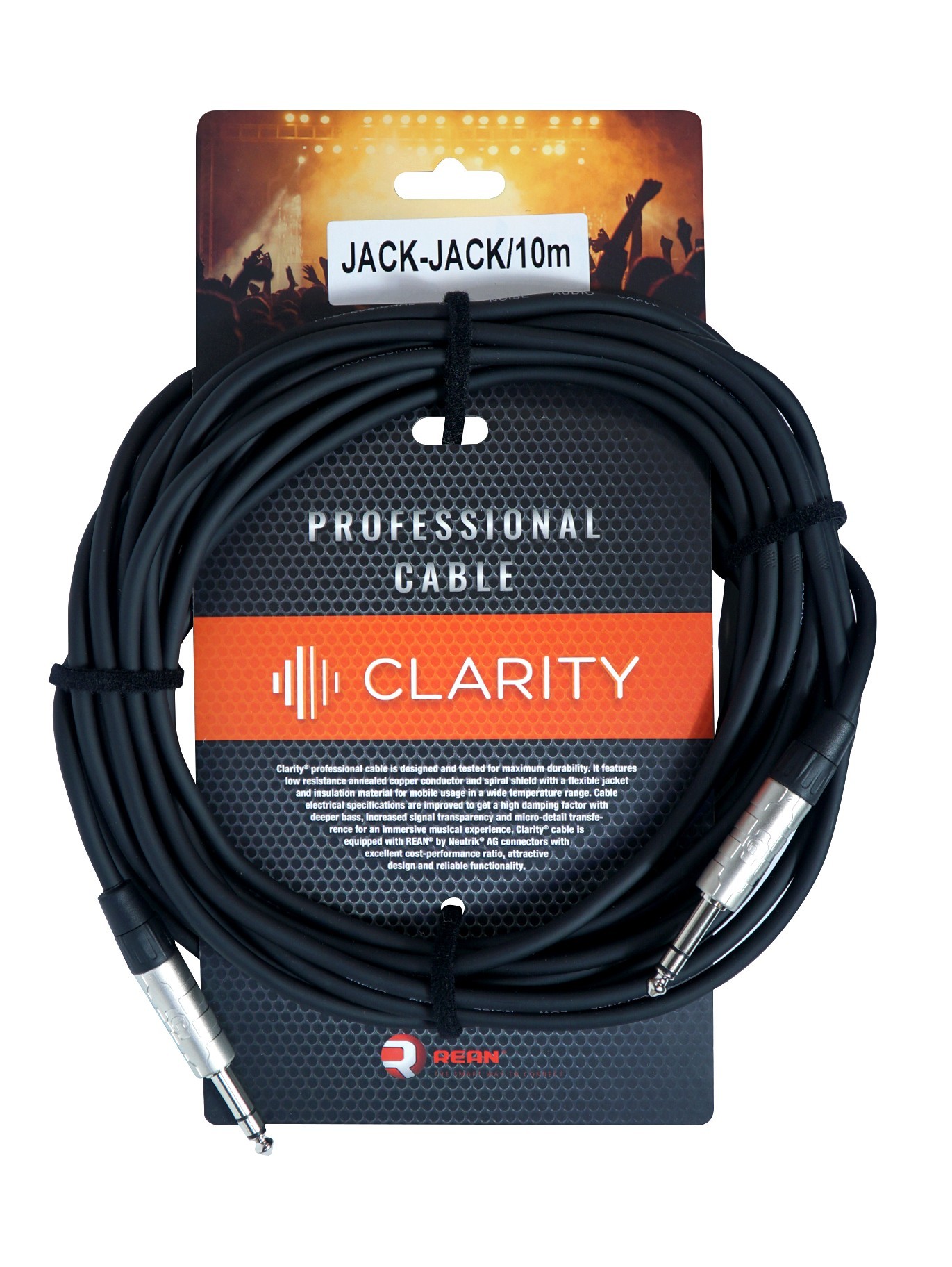 

Коммутационный кабель Clarity JACK-JACK/10m
