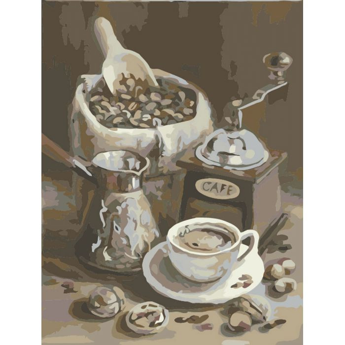 

Картина для рисования по номерам Идейка Утренний кофе 40x50см (KHO2047)