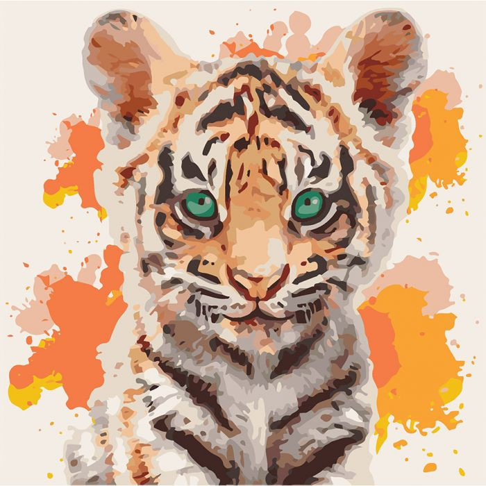 

Картина для рисования по номерам Идейка Тигрюля 40x40см (KHO4070)