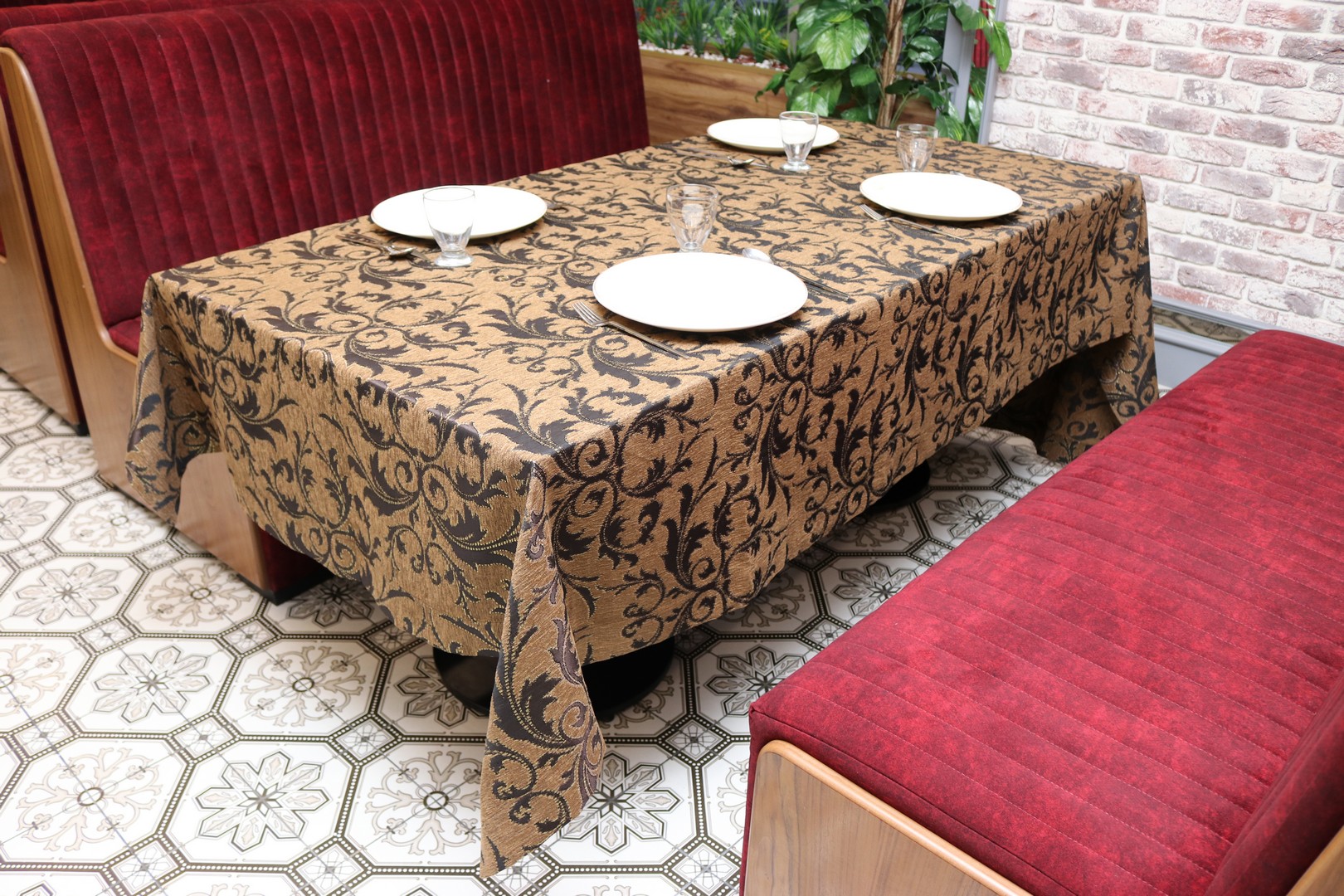 

Cкатертина шенілова Kayra Verona 160x285 cм - Бежевий (33033-1)