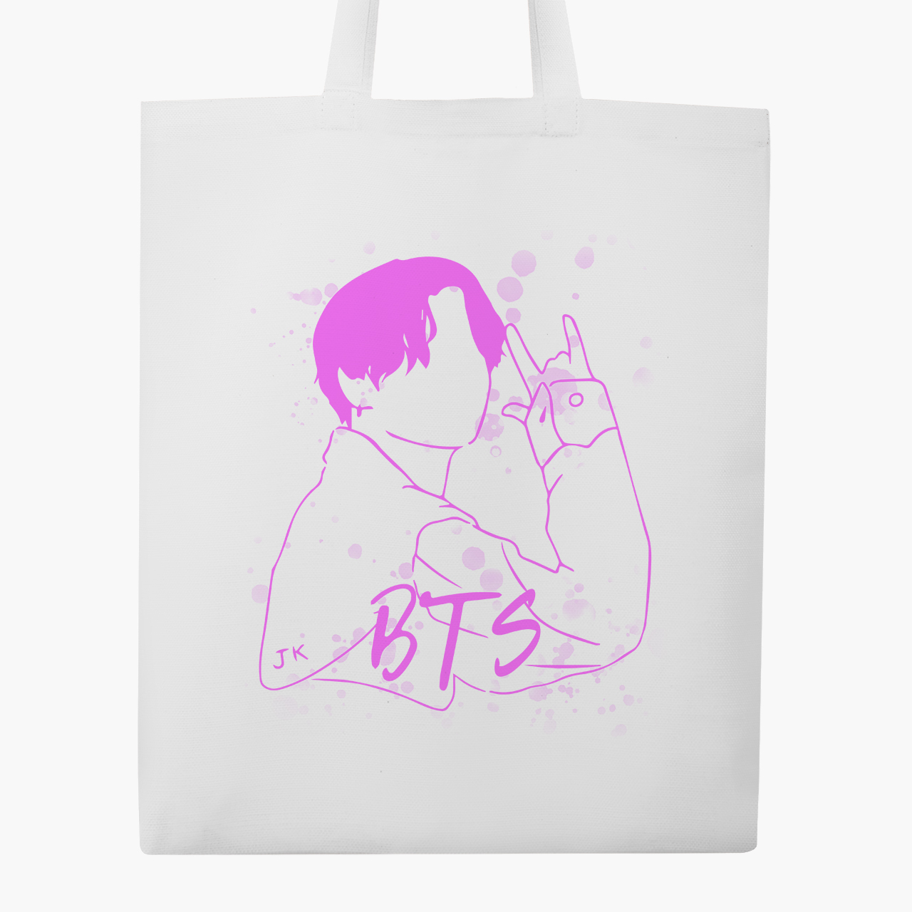 

Эко сумка шоппер Чон Джонгук БТС (Jungkook BTS) (9227-3277) 41x35 см Белый