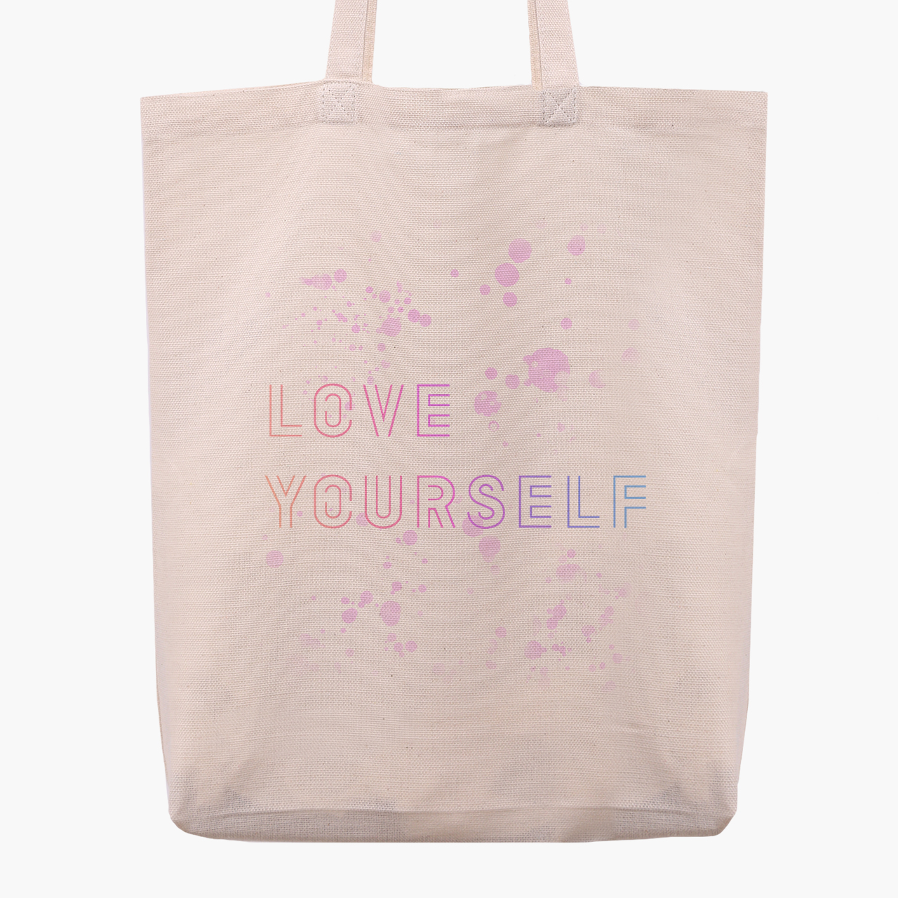 

Эко сумка шоппер БТС Love yourself (BTS) (9227-3276) 41x35x8.5 см Бежевый