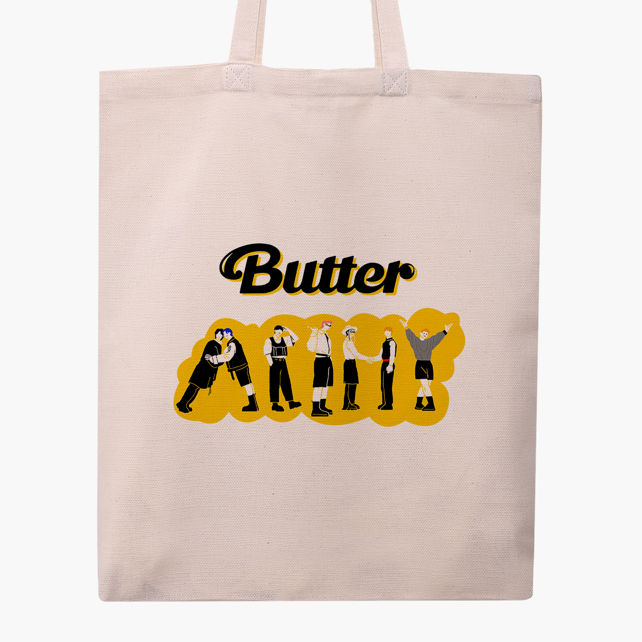 

Эко сумка шоппер Butter БТС (BTS) (9227-3274) 41x35 см Бежевый